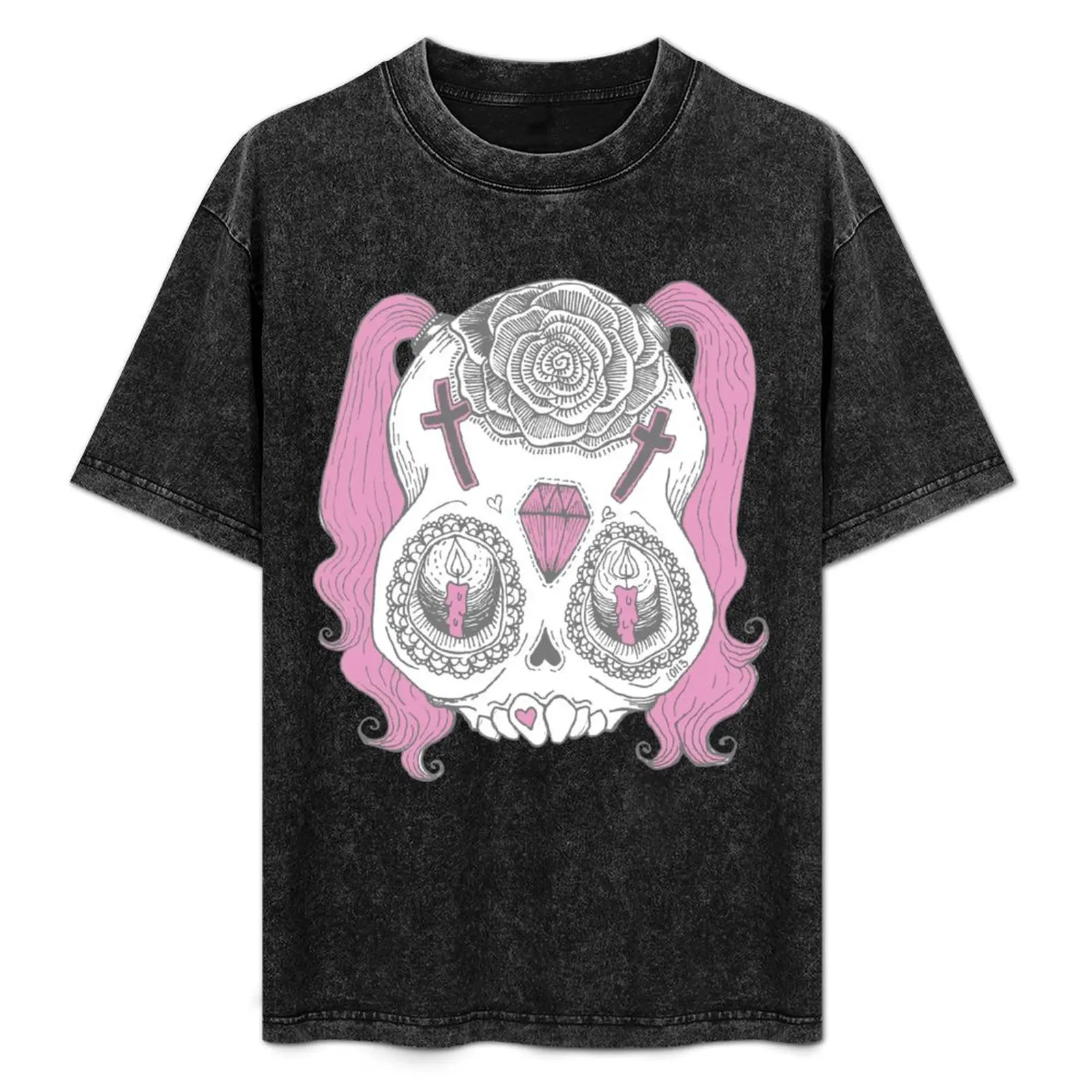 

S k u l l ( g i r l ) T-Shirt Christmas Casual Tee Shirt
