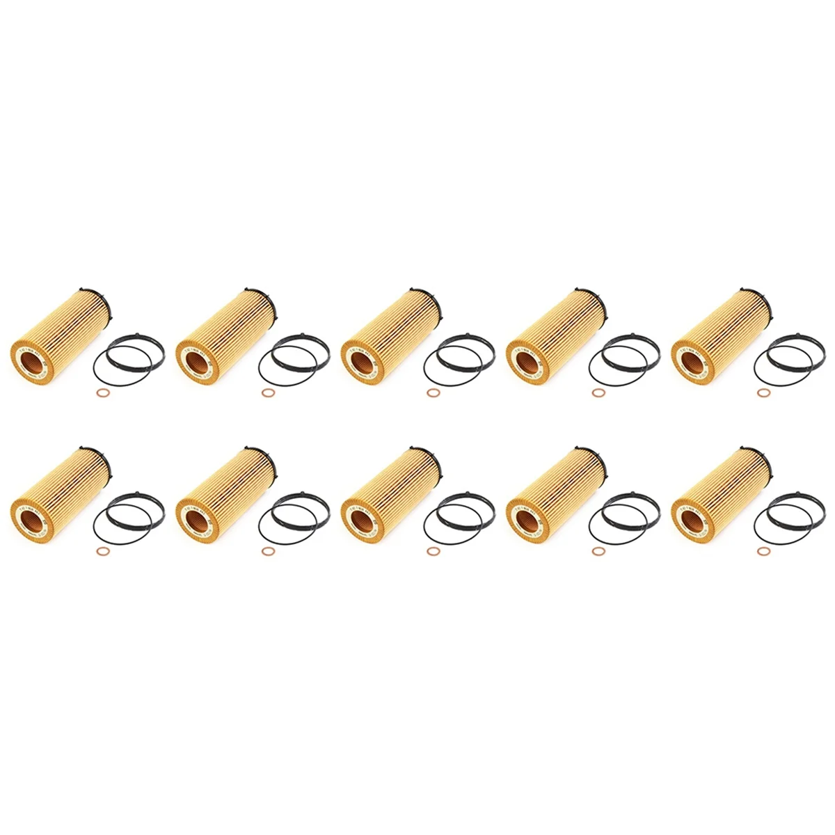 

10Pcs Car Oil Filters for BMW X5 X6 3 5 7-Series E90 E92 E93 E91 3.0L 2008-2013 11427808443