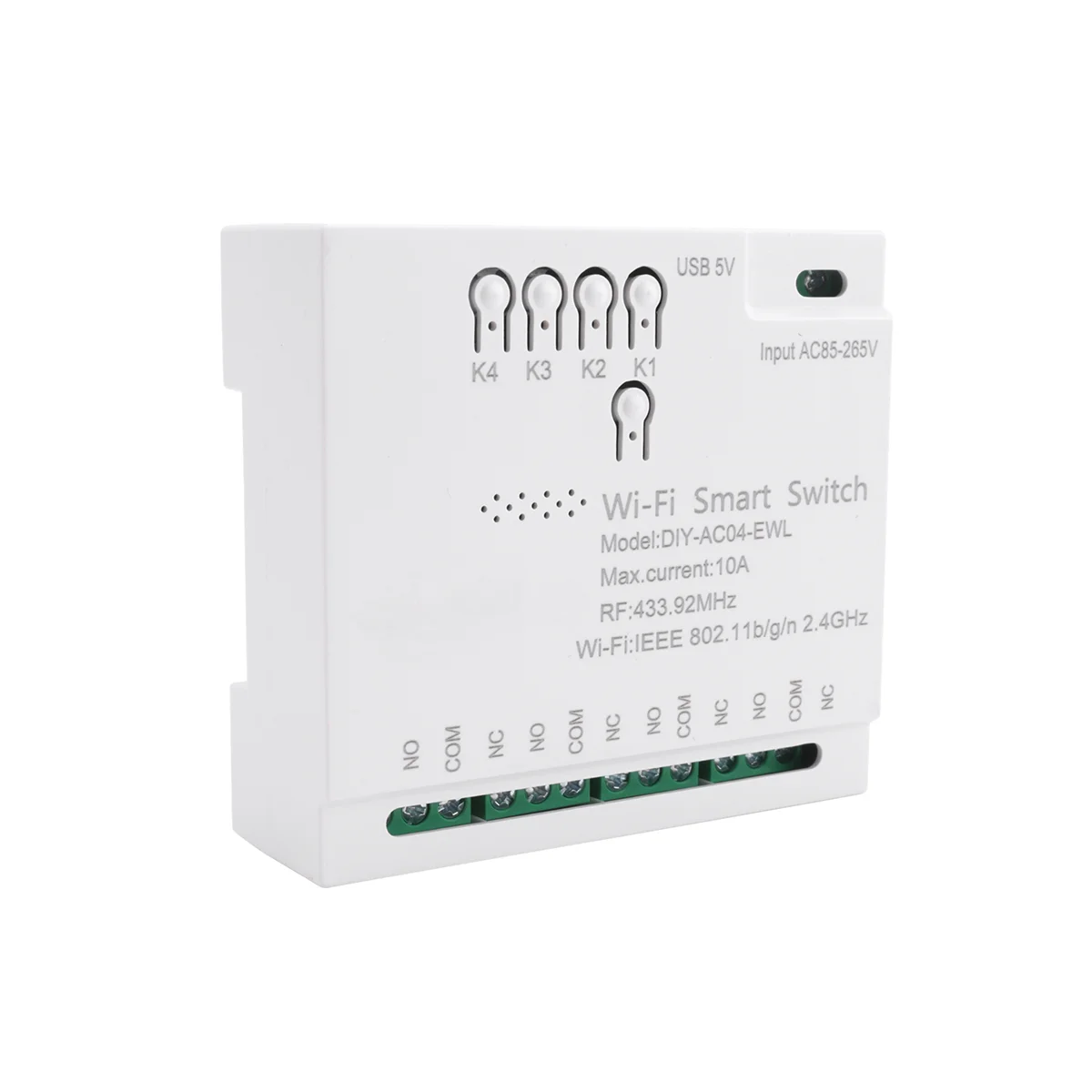 

FUFU 4-канальный Wi-Fi умный переключатель RF433 85-265 В 2,4G Wi-Fi модуль домашней автоматизации для IFTT Home