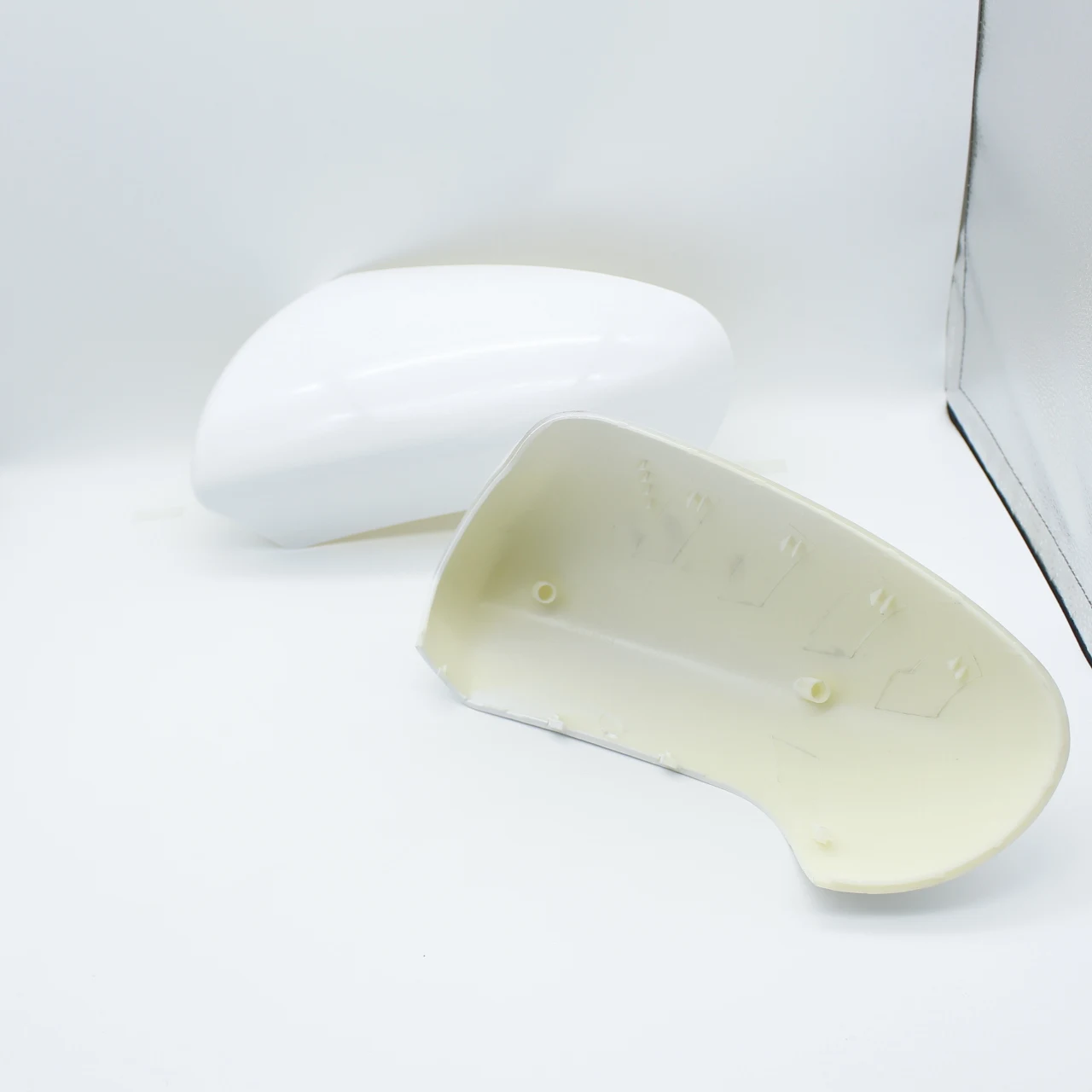 Auto Car Wing Door Mirror Cover Replacement for Nissan Qashqai J10 2007-2013 white color painted