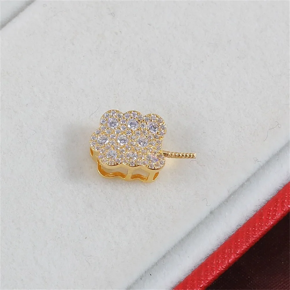 S925 Sterling Silver Pearl Pendant Setting, DIY Empty Bezel Cup Jewelry Supplies for Craft Making, Hollow Prong Pendant Findings