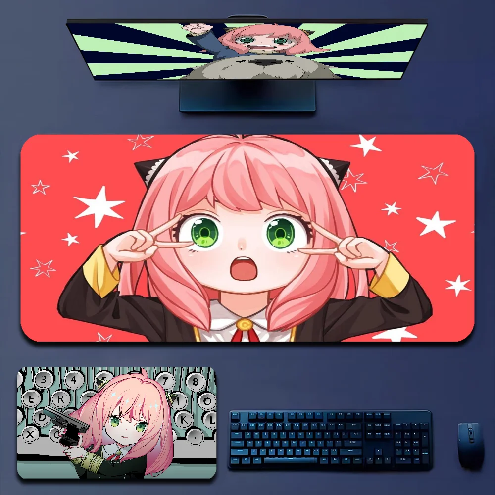 

Anime Spy X Family Anti-Slip Table Mat Student Mousepad Gamer Computer Keyboard Pad Games Pad For PC Mouse Carpet