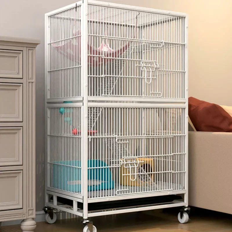 

With wheel Large squirrel Honey Bag Glider Flying Kangaroo Three-floor villa Longcat Mink Pet bird parrot cage Square tube cage