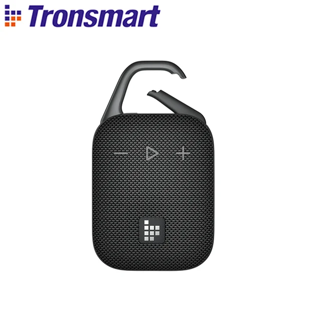 Tronsmart caixa de som bluetooth Mirtune H1 portátil Alto-falante portátil Bluetooth com gancho, IPX7 à prova d'água, 20 horas de reprodução, TWS, para camping, caminhadas