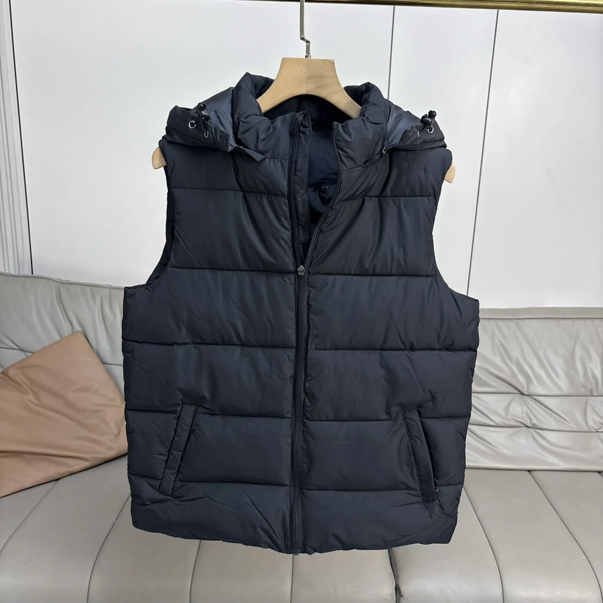 

Мужской утепленный зимний жилет с капюшоном на молнии, ветрозащитный, водонепроницаемый, из хлопка, для активного отдыха, городской стиль