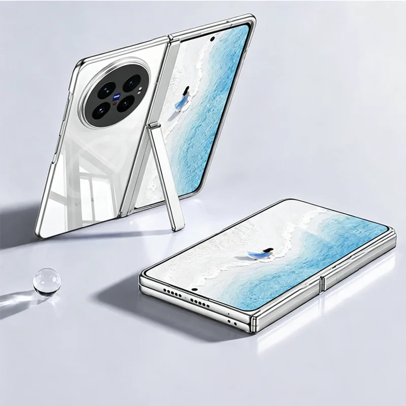 Transparent Case For VIVO X Fold 6 Wireless Charging Back Cover Shell