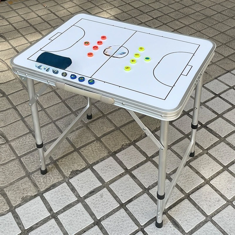 

Football Tactical Board Table Type Magnetic Tactical Board Aluminum Alloy Folding Portable Demonstration