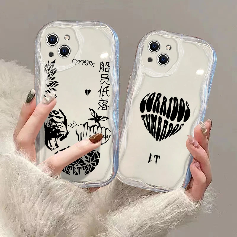 Soft Silicone Cover 3D Wave Case For Rap Natanaels Cano iPhone 16 15 14 13 12 11 Pro Max Mini X XR XSMAX 8 7 6S Plus