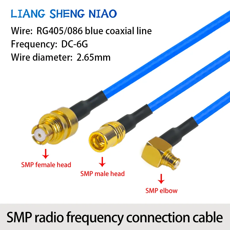 Smp Male and Female Connecting Cable Extension Cable Adapter Cable Gop Cable Double Male Double Female Male to Female 086/Rg405 Semi-Flexible Rf Cable