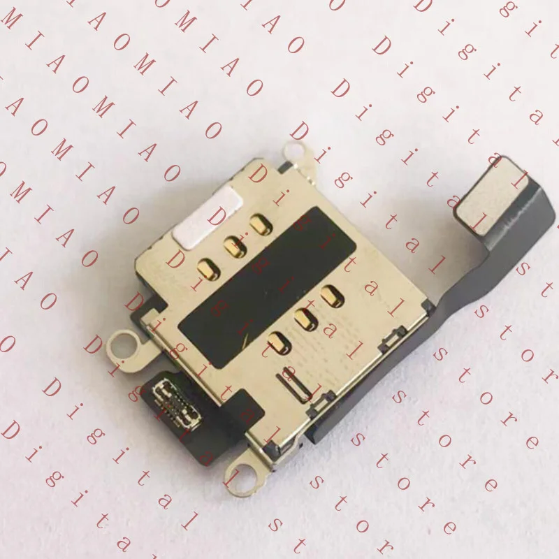 MTG   Dual  Card Slot Built-in SIM Card Tray +Cable Reader Flex Cable for  iphone 13
