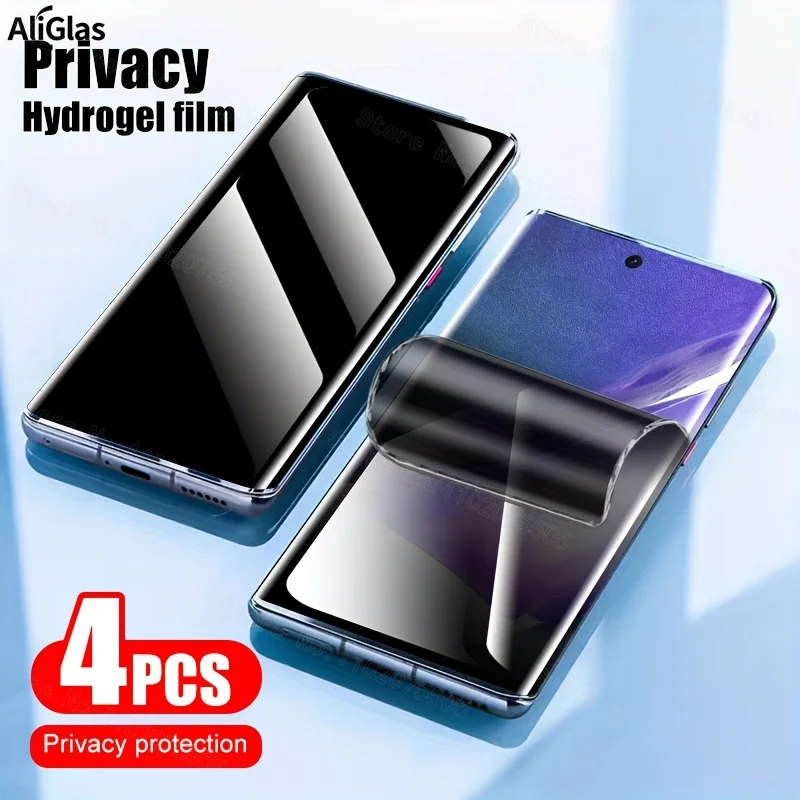 

4pcs Non-Glass Privacy Water Gel Film Suitable for Honor 400 400 pro 400 lite Soft Full Cover Soft Screen Protector Silky Feel