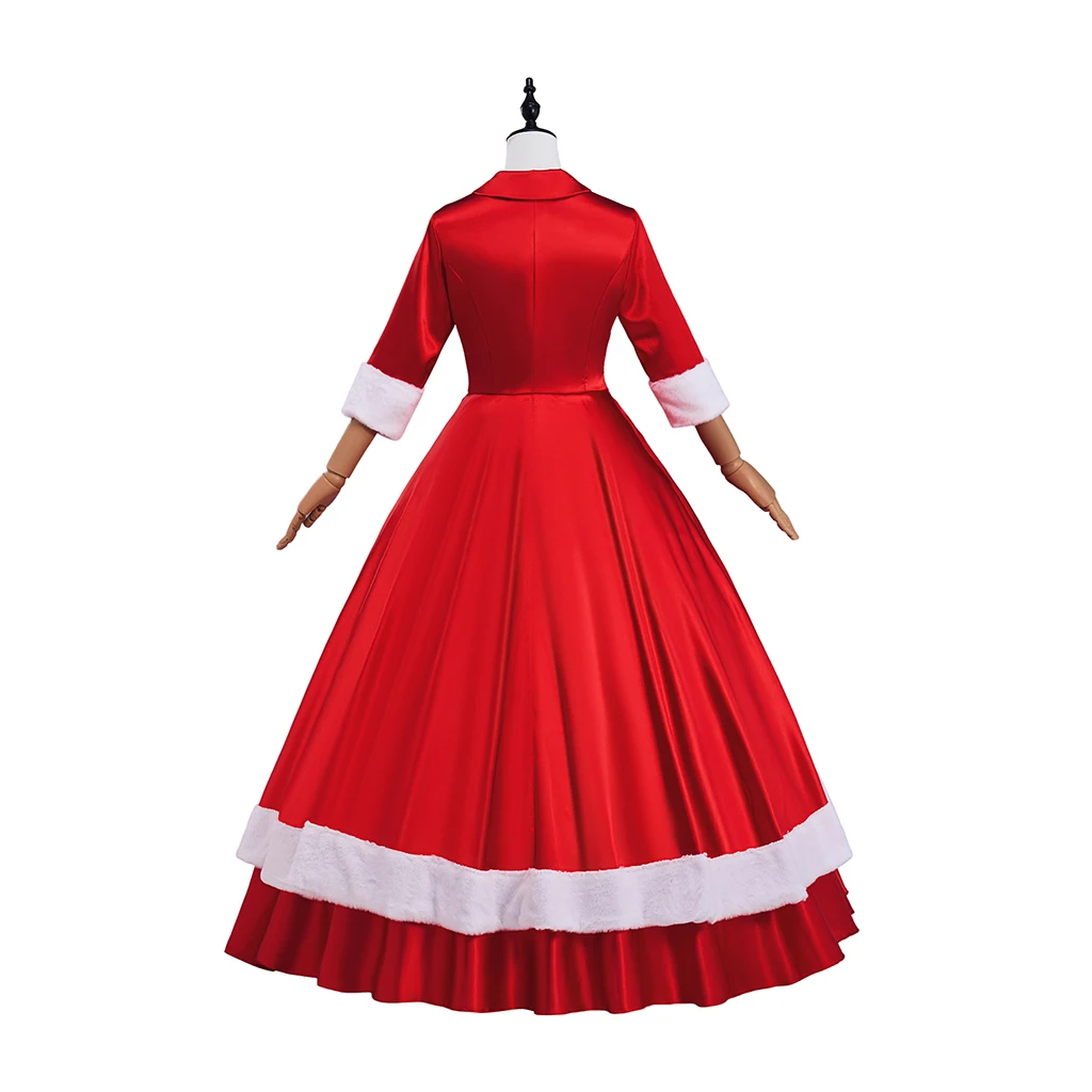 Film White Christmas Cosplay CostumeBetty Judy Cos Christmas Outfits  Cindy lou Who Costume Women Red Green Christmas Long Dress view 3