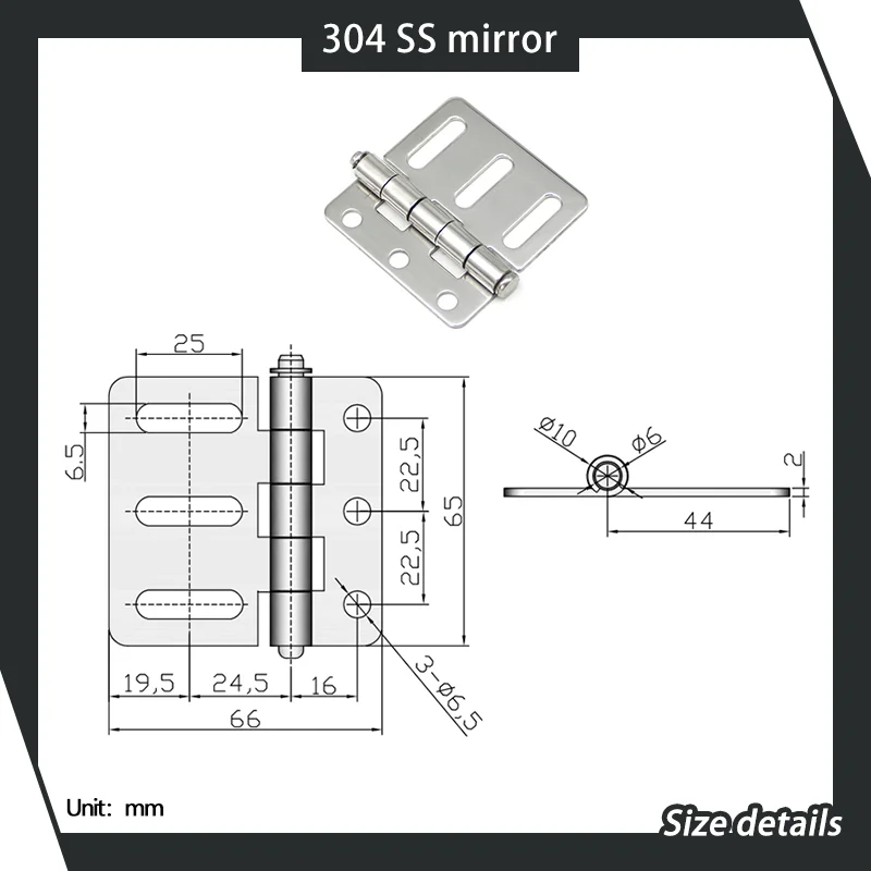 304 roestvrij staal asymmetrische taille gat deur scharnier industriële automatisering apparatuur doos en kast deur scharnier accessoires