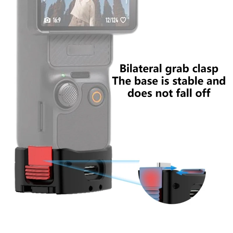 محطة شحن لكاميرا Pocket 3 مع شحن USB C وحامل 1/4