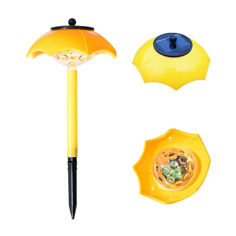 جديد ضوء الحديقة الشمسية في الهواء الطلق غير نافذ للمطر التحكم في الضوء حديقة ديكور المناظر الطبيعية ضوء المظلة الشمسية الخفيفة #5