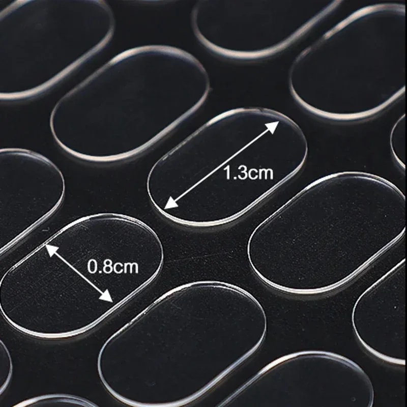 100-2000PCS Clear Gel Glue Pads Double-sided Adhesive Dots Removable Sticky Patch No Trace Wall Hanging Crafts Poster Doll Glue