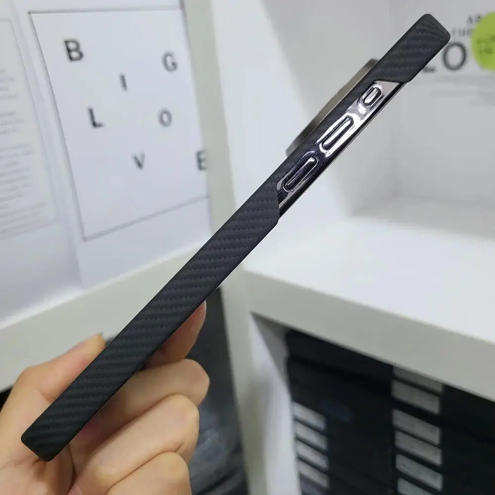 Hot Aramid Carbon Fiber For iPhone 15 Pro Max Ultra Thin Business Phone Cover For iPhone 15 Pro Max Hard Case Cover