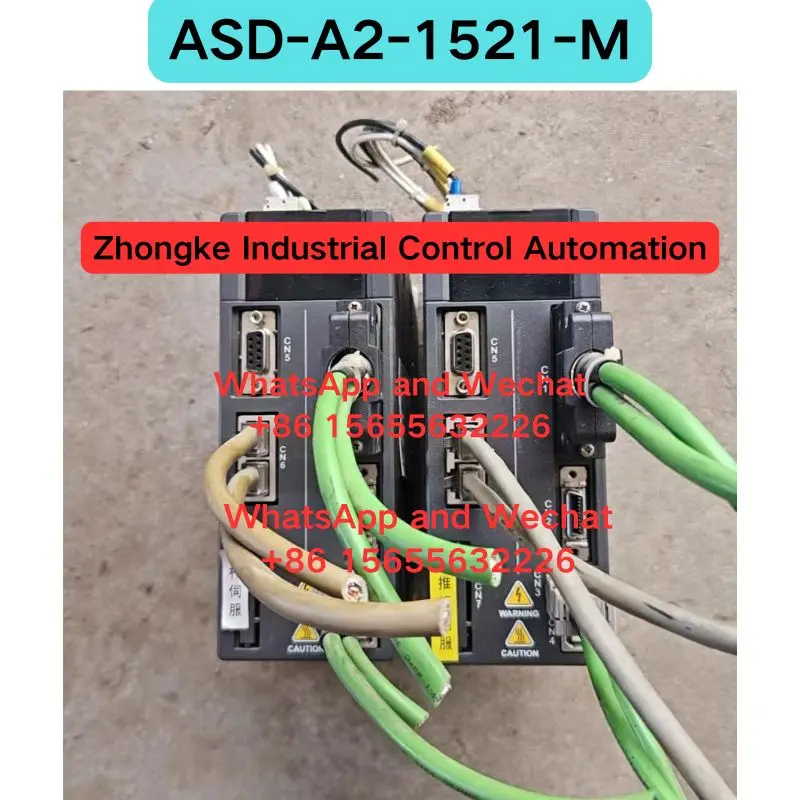 Used OEM disassembled parts ASD-A2-1521-M servo driver Functional test OK Fast Shipping