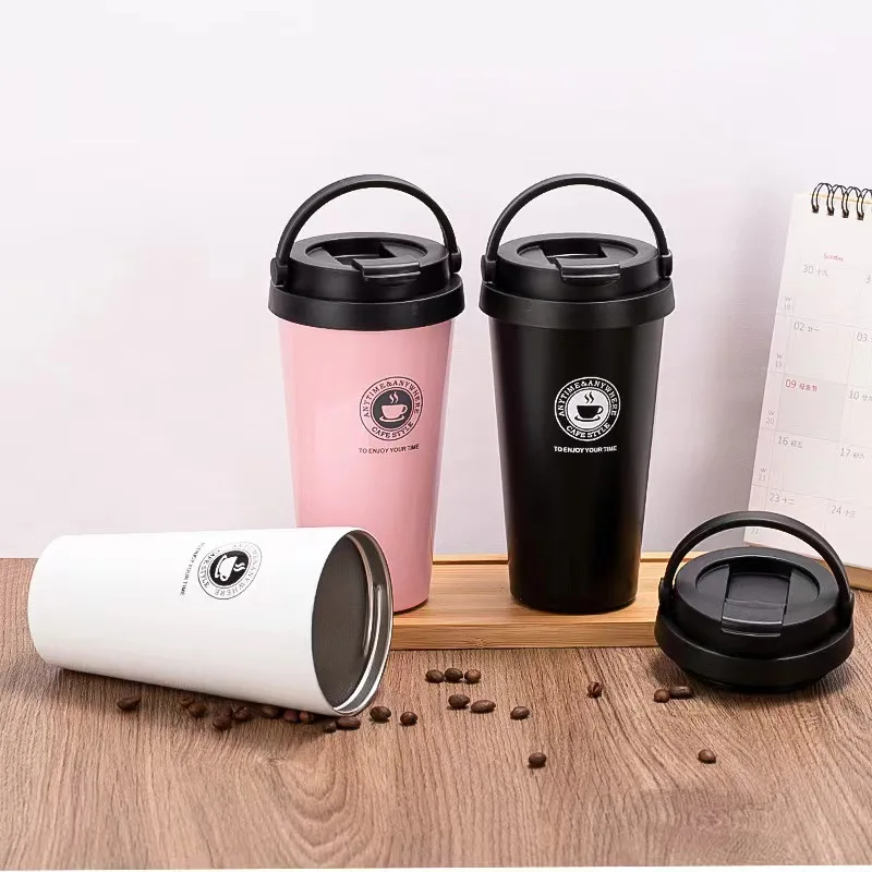 304 first generation coffee cup, portable insulated cup, double-layer vacuum large capacity, car mounted American fashion cup