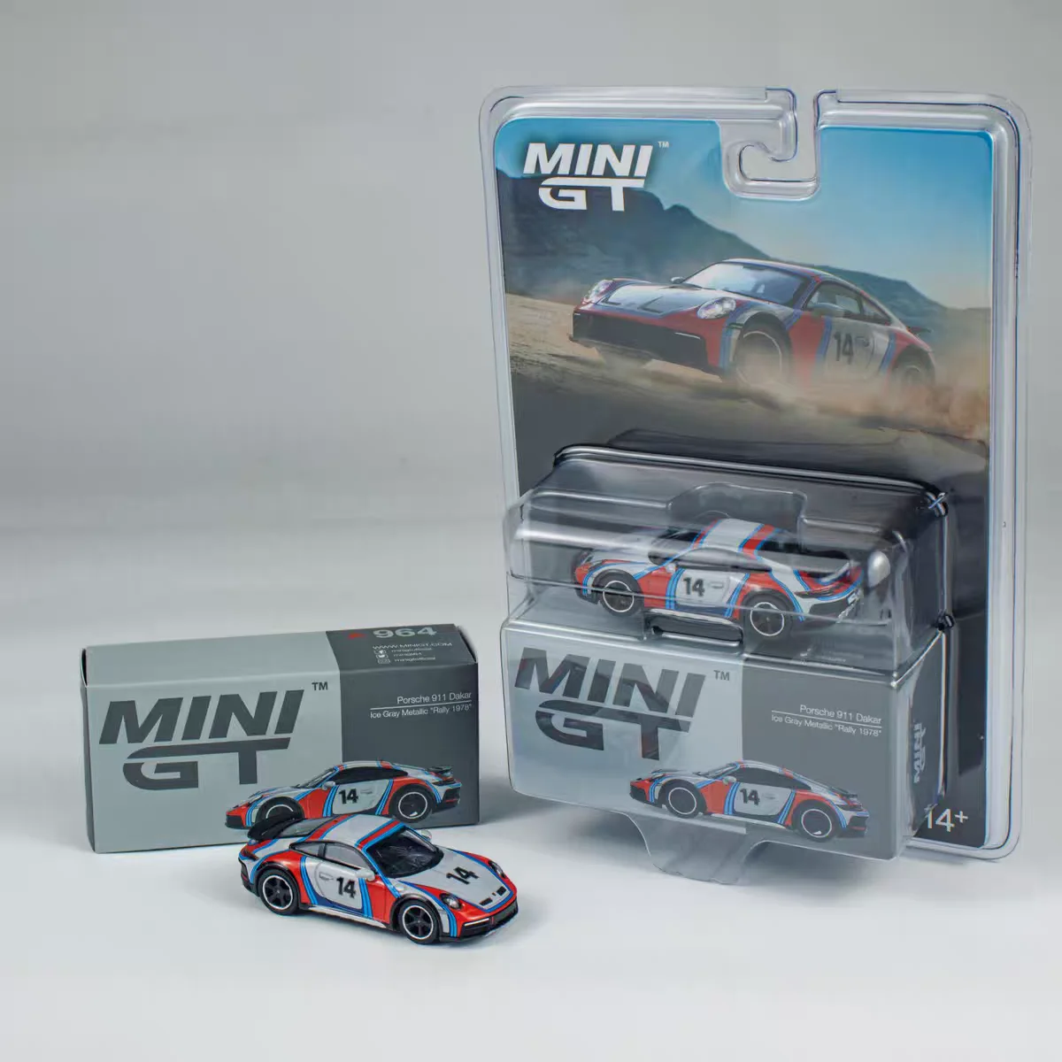 

MINI GT 1:64 Porsche 911 Dakar Martini 964 # модель из сплава