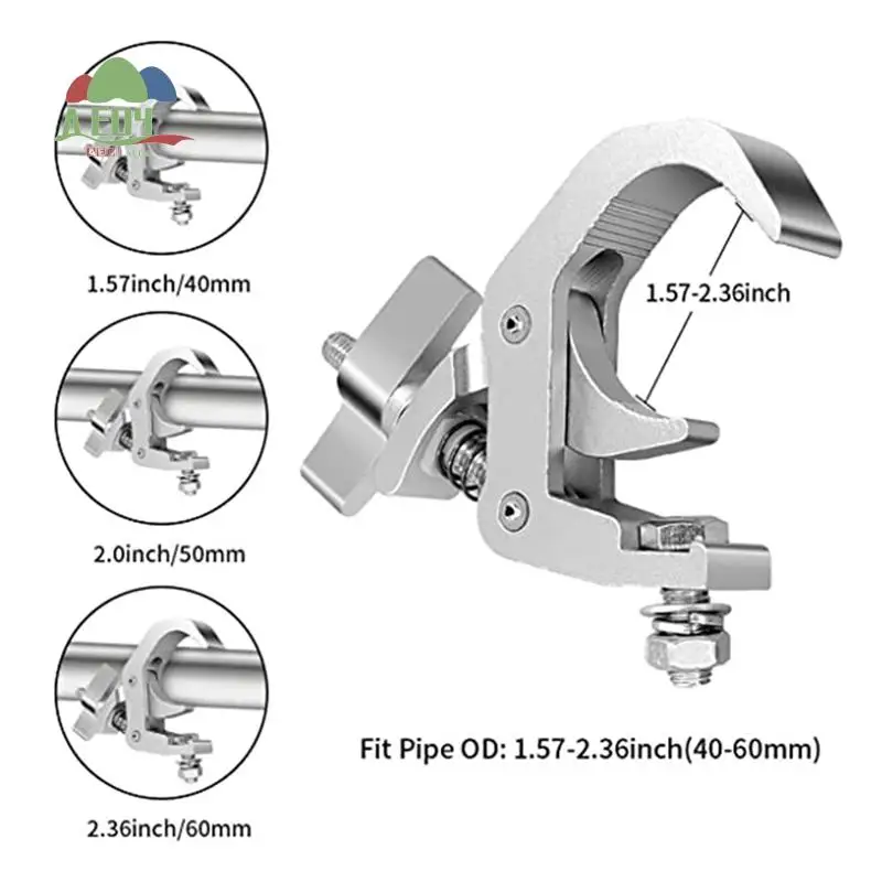 

AED4-4Packstage Aluminum Alloy Hook Aluminum Alloy Professional Rack Clamp, For Moving The Head Stage Stage Lighting Fixtures