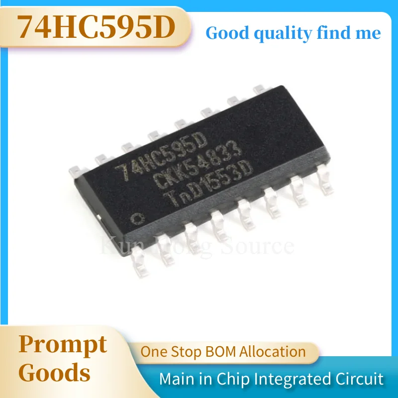 (1piece) 100% New SN74HC138D 74HC139D 74HC148D 74HC157D 74HC163D 74HC165D 74HC174D 74HC595D SOP-16 Chipset