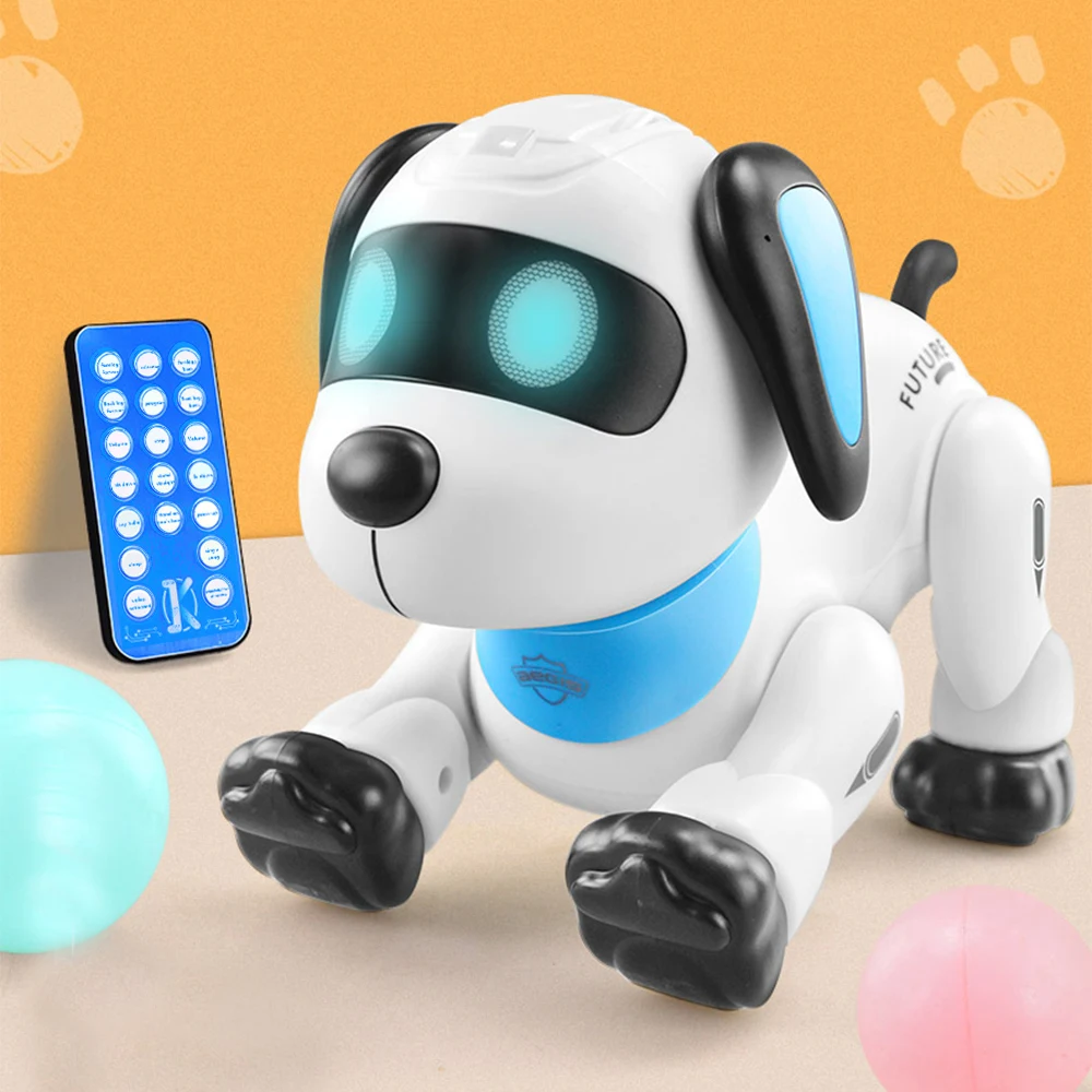 RC Robot Electronic Dog Stunt Dog Remote Control Robot Dog Pet Voice Command Programmable Touch Sense Music Song Children\'s Toys