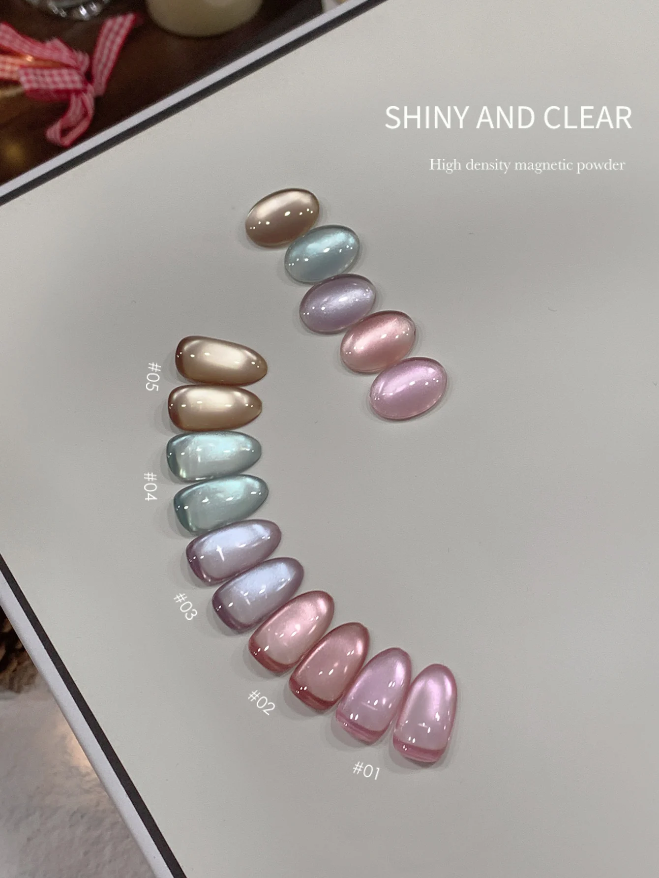 12g Reflective Magnetic Cat Eye Gel Polsih 12 Colors Set Soak Off Varnish Semi Permanent Holographic Cat Eye Gel Nail Art