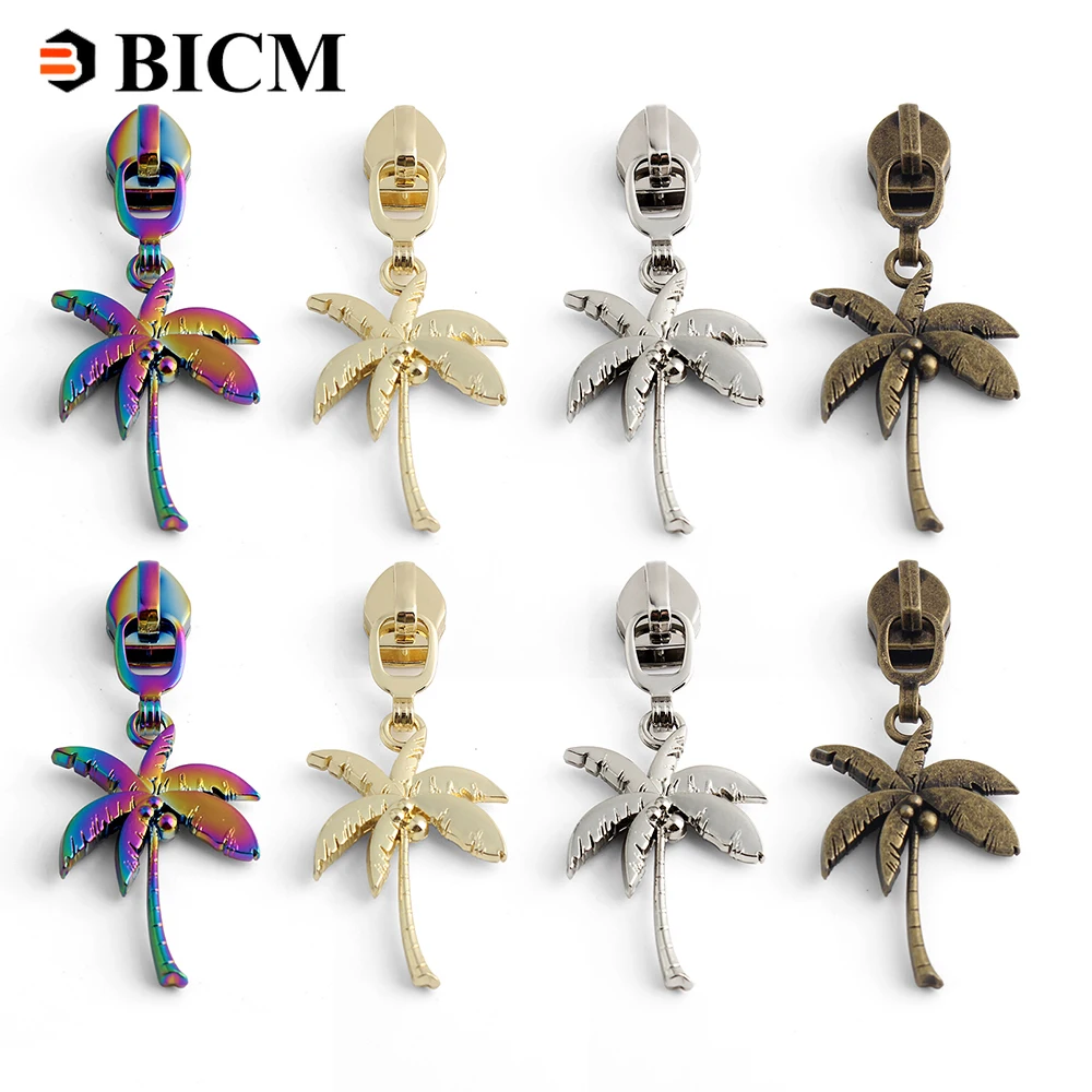 

5/10Pcs #5 Nylon Zipper Slider Bag Purse Zipper Pulls Handbag Metal Zip Puller Repair Kits DIY Bag Sewing Accessories