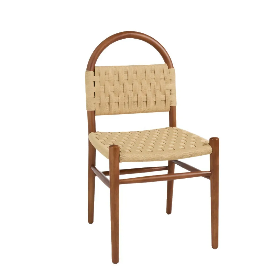 

Wind solid wood braided rattan backrest meal light luxury high-end designer home backrest chair