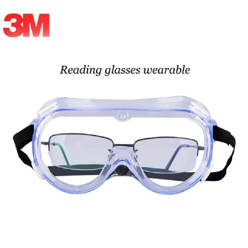 3M 1621 Glasses Goggle Anti-Impact PC Chemical Splash ANSI Z87 Standard Safety Personal Protection UV Protective Factory