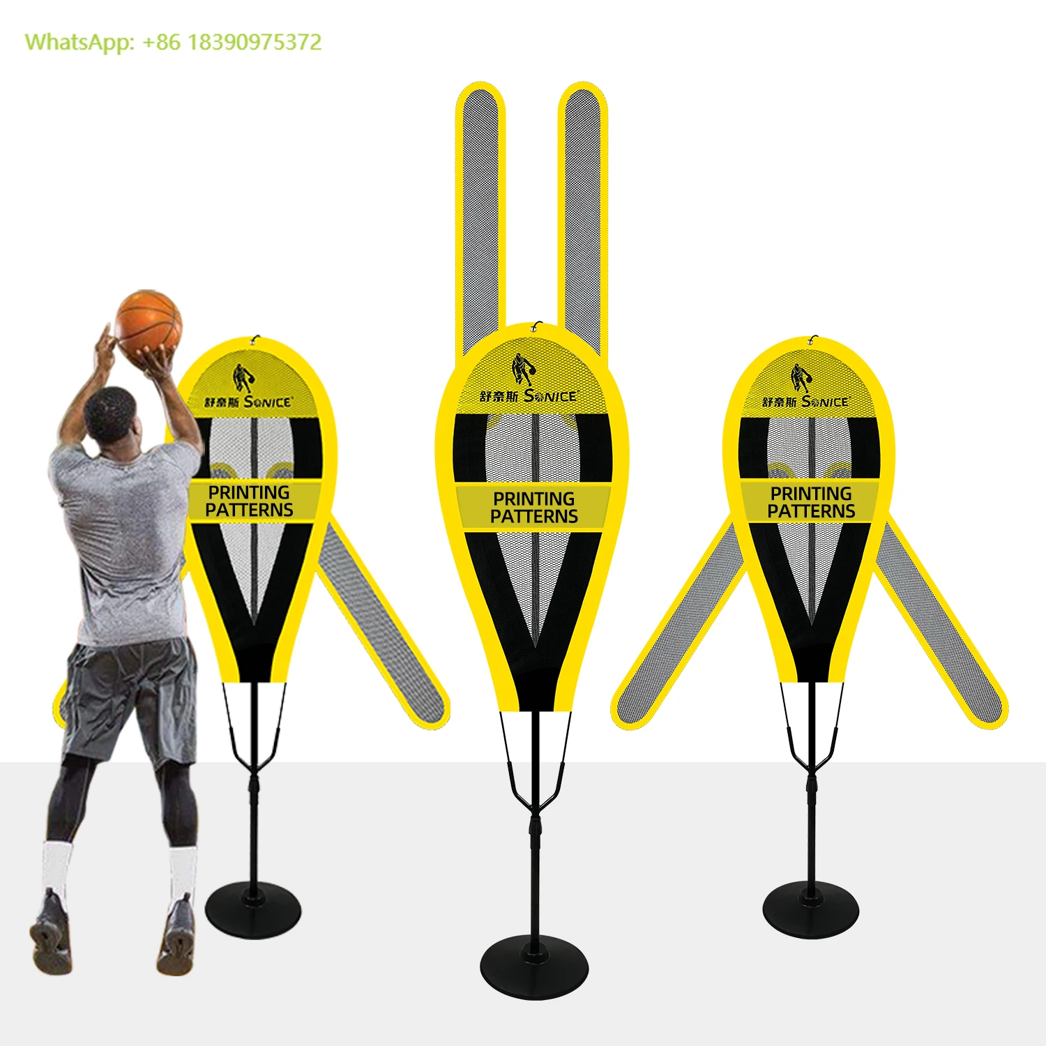Basketball Defensive Dummy Interference Wall Obstacles Children Shooting Training Teaching Aids Steel PC Backboard Adjustable