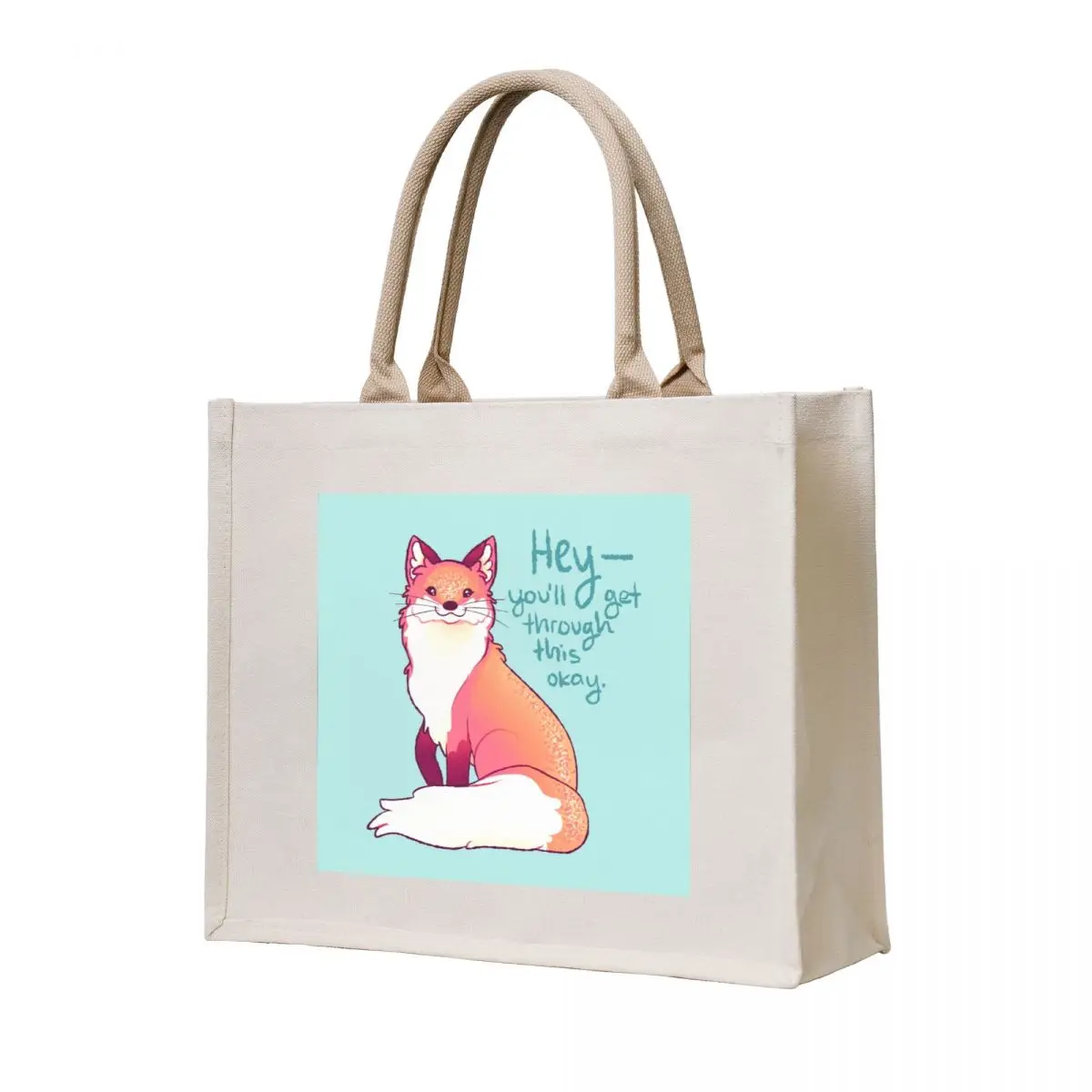 

HEY, you'll get through this okay Magical Sparkle Fox Tote Bag free delivery bags sac pour femme bags luxury women