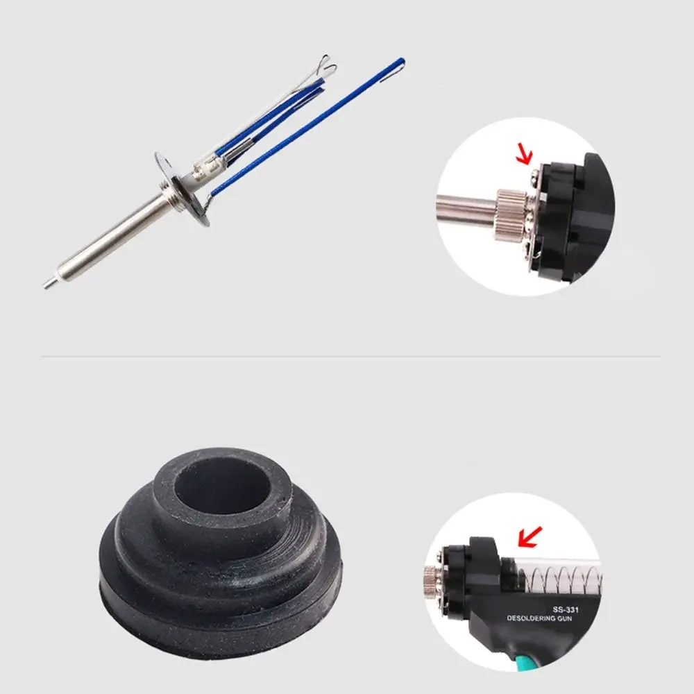 Filter Nozzle Needle Tracheal Adapter Replace Accessories For SS-331H Electric Desoldering Station Parts Heating Core