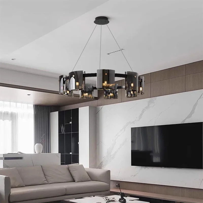 

Modern LED chandelier living room crystal lamp bedroom chandelier restaurant chandelier villa hotel indoor lighting lamp