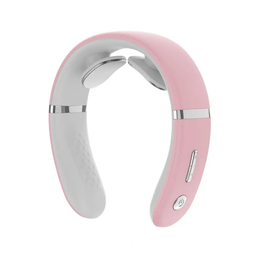 Neck Massage Device Portable Neck Massager with Heat Electric Pain Relief Device 10 Modes 16 Intensity Lightweight for Travel
