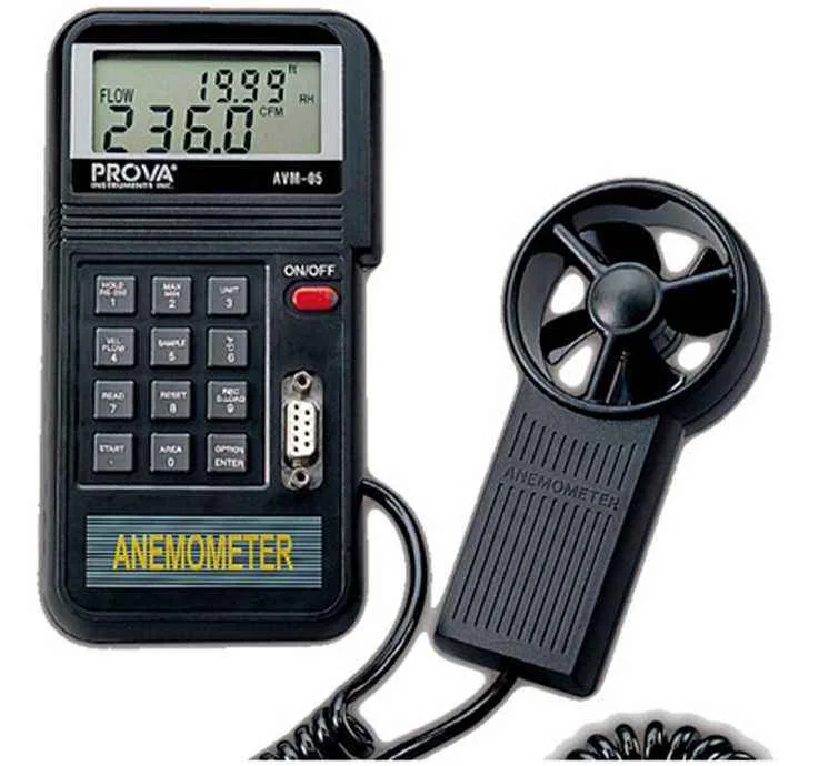 Handheld anemometer professional multifunctional wind speed, temperature and air volume measuring instrument wind speed, air vol