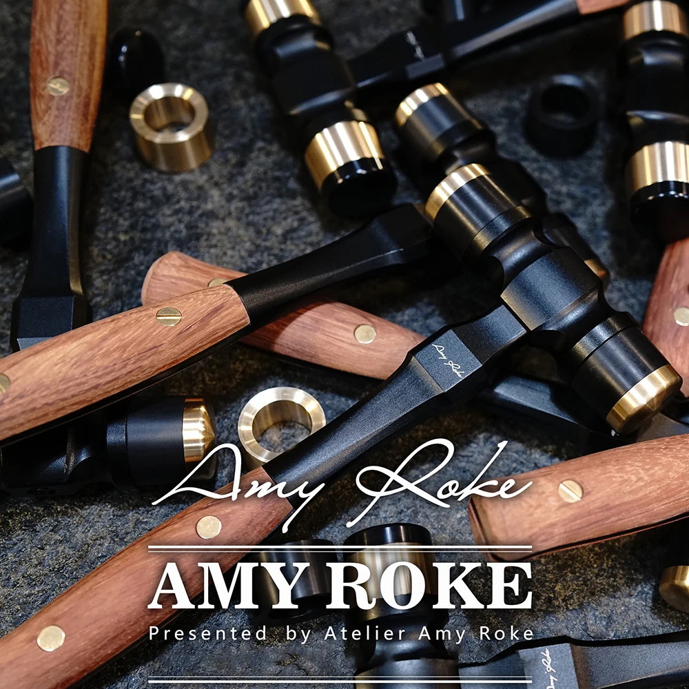 AMY ROKE Professional DIY Leathercraft Mallet Multifunctional High Quality Leather Punching Beating Chopping Double Head Hammer