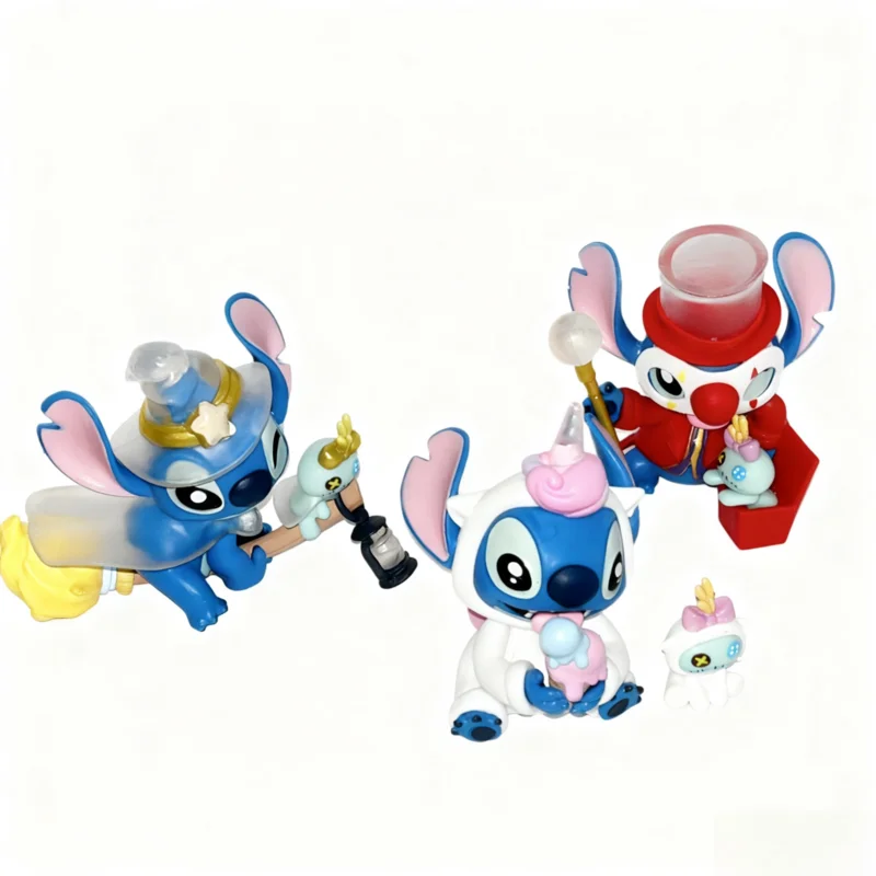 MINISO Stitch Lustige Tagebuch Blind Box Sammlerfigur Trendige Spielzeugpuppe Desktop Ornament Geburtstagsgeschenk Cartoon Charakter Figur