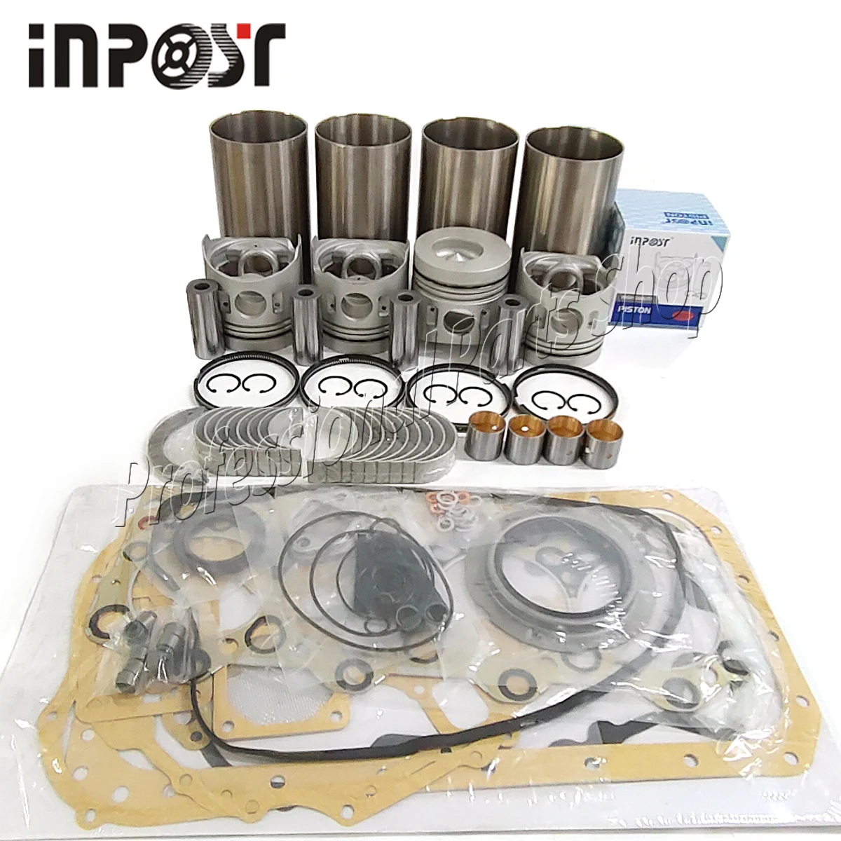 New Overhaul Rebuild Kit STD For Mitsubishi 4D33 4D33T Engine Piston ME013312 56mm