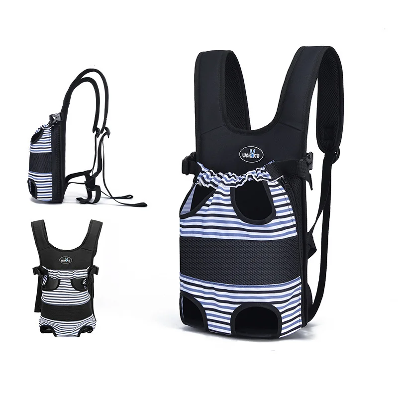 Pet Adjustable dog Carrier Backpacks Puppy Backpack cat Front Carrier Hands Free pet bag with head legs out for hiking Cycling