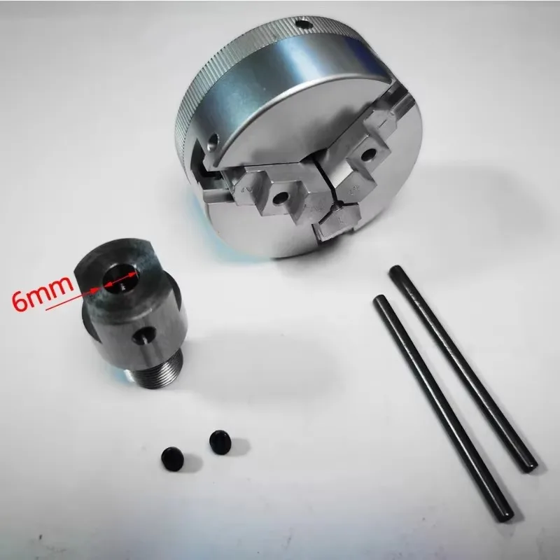 Aluminum Alloy Three Jaw Self Centering Chuck Mini Lathe Turning Chuck For Bench Grinder Electric Drill Woodworking Tool
