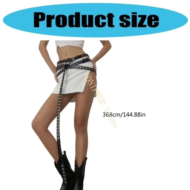 Long 368 ซม. Belt Admentable Stylish สำหรับชุดทางการไม่เป็นทางการ D08E