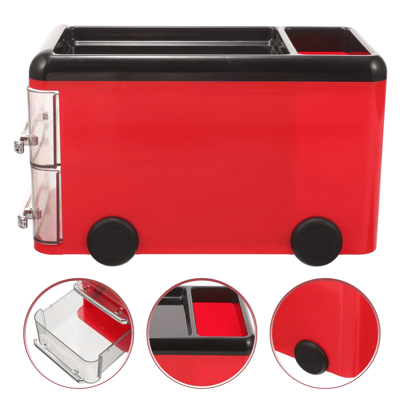 

1 шт. Мультяшный органайзер для ручек и канцелярских принадлежностей в виде ящика, настольный контейнер для карандашей, милый настольный органайзер для хранения, кавайный пенал