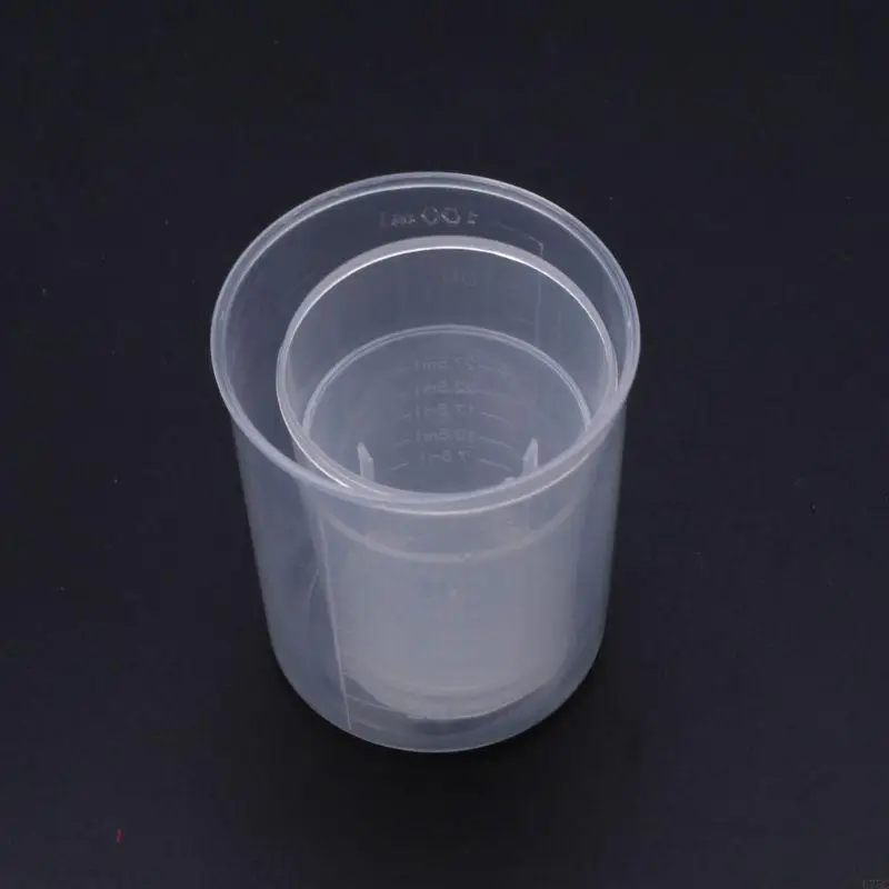 U75C 3pieces Resina Epoxi Cups Graduado Cups escala transparente para uso laboratorio arte resina
