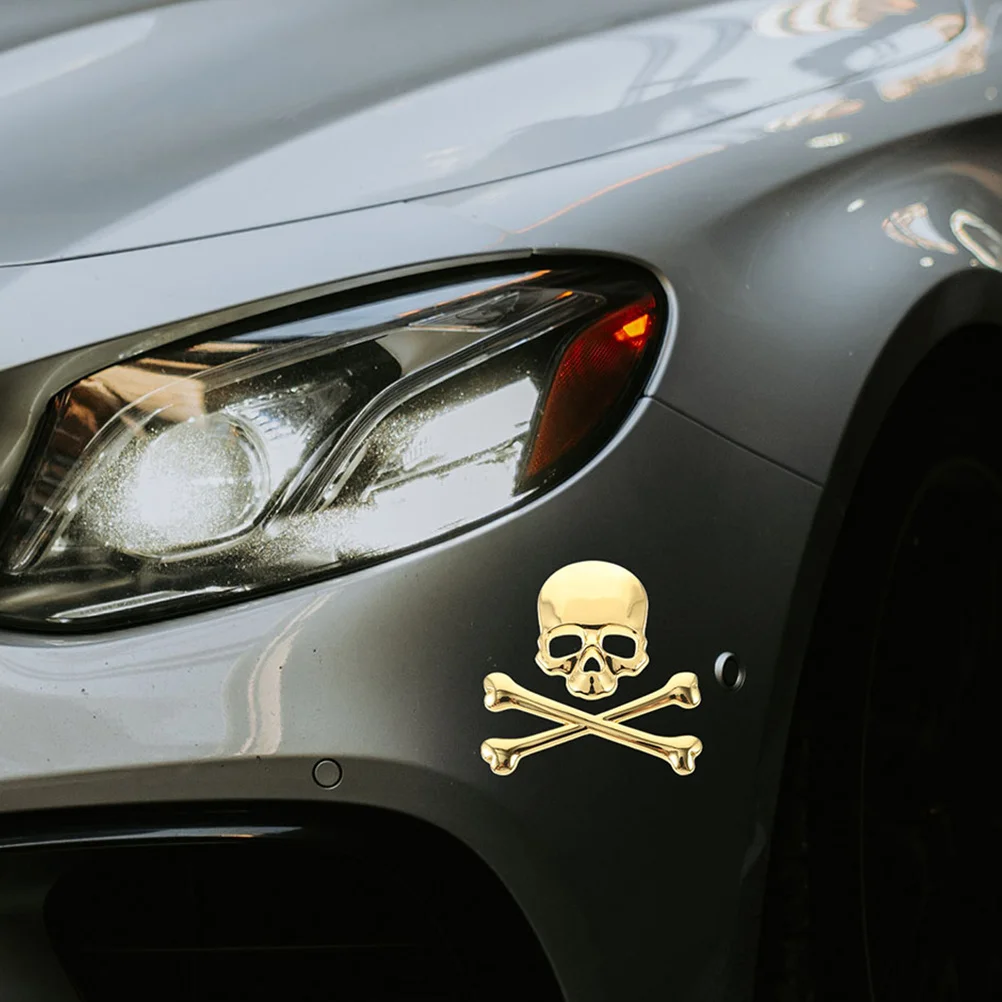 

2 Pcs Car Front Hood Decal Sticker Metal Automotive Badge Decals Stickers Decoration