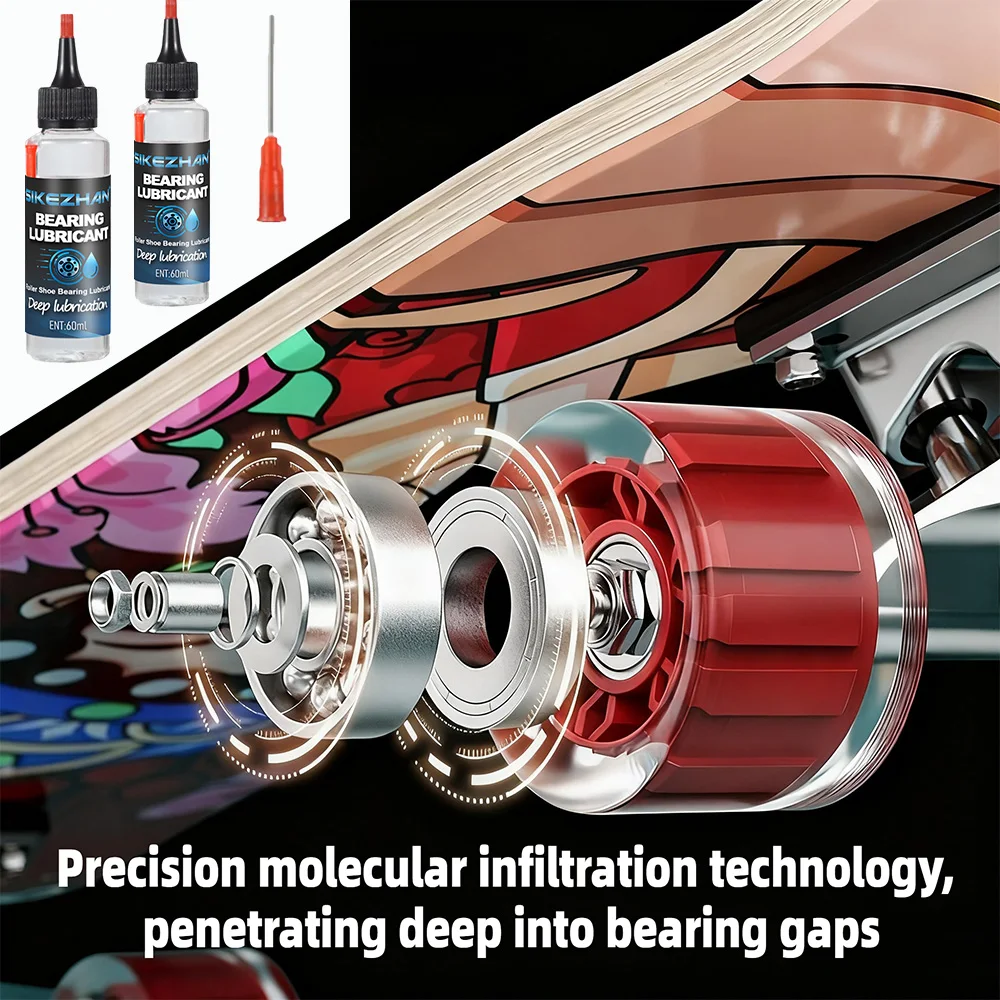 زيت تشحيم ذو درجة احترافية لمنع الصدأ وتقليل الضوضاء، وصيانة زيوت التشحيم للوحة الانجراف للتزلج على الجليد #4