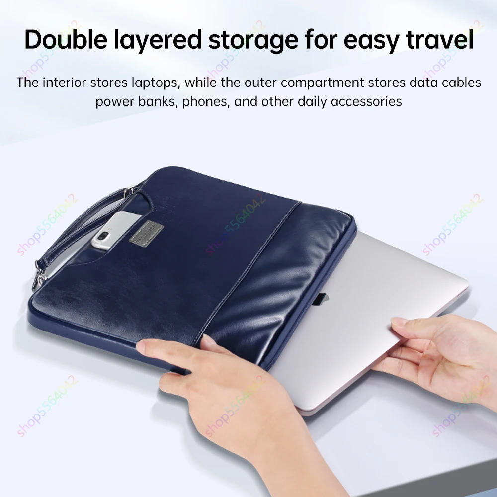 14 Inch Laptop Sleeve Case for MacBook Pro 14 M3 M2 2024-2021 Waterproof Computer Cover Shouder Bag for MacBook Air/Pro 13 13.6