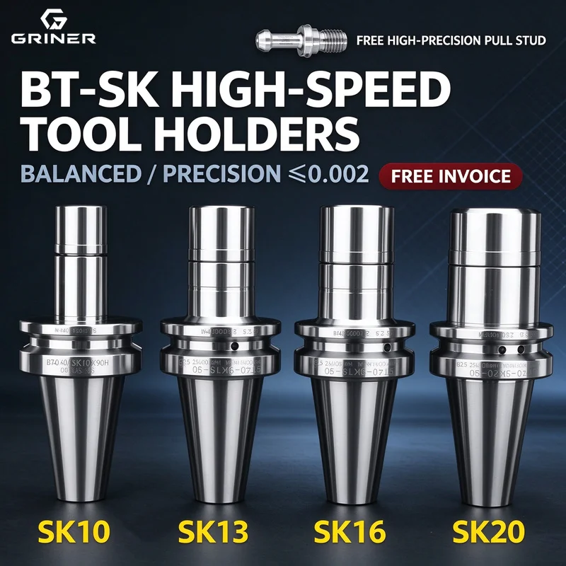 GRINER BT40SK high-speed Tool Holder, SK16 dynamic balance, bt30 CNC tool holder, SK13, SK20 high-precision, SK10