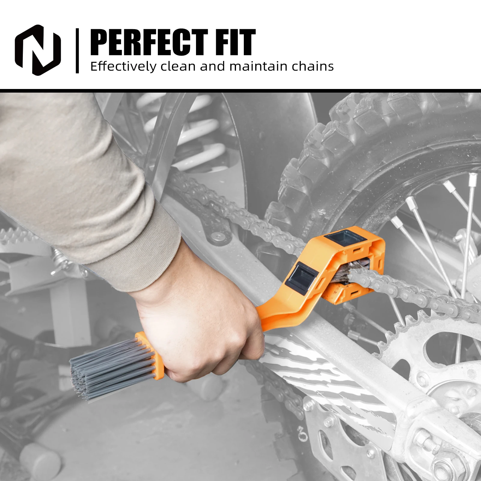 For KTM EXC 300 Chain Cleaner Chain Brush Tool For Husqvarna TE300 Beta RR300 GasGas Honda Yamaha Kawasaki Suzuki Sherco ATV UTV